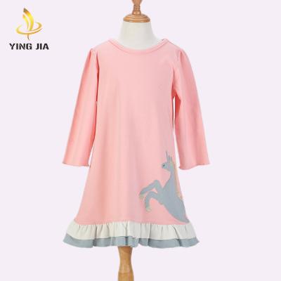 China 2020 Spring Boutique Kids Baby Girls Dress One-piece Fancy Breathable Little Girls Dress for sale