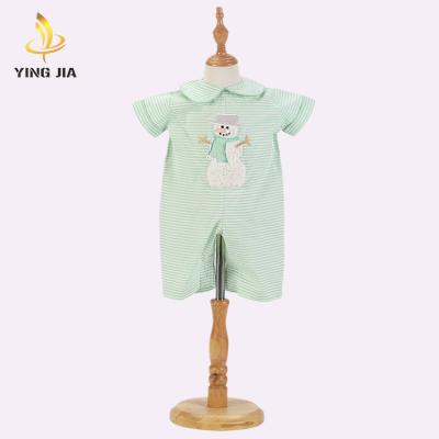 China At Ankle 2020 Infant Baby Short Sleeve Romper Overalls Outfits Clothes Summer Doll Collar Baby Rompers for sale