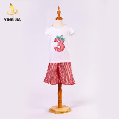 China Wholesale Short Sleeve Kids Clothes Skirt Girl Kids Dressing Sets for sale