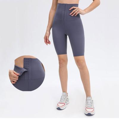 China New sports invisible-breasted breathable high waist abdomen slimming stretch hip yoga five hundred pants for sale