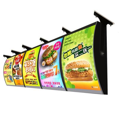 China Light Box Arc Order Light Box Led Price List 40cm Wall Mounted Light Box KFC Hamburg Billboard Order Box Single LED Light for sale