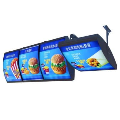 China Cheap light box customization arc controlling McDonald's fast food restaurant menu board backlight advertising control light box for sale