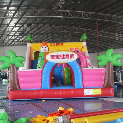 China Attractive Cheap Inflatable Baby Gym Jumpy Castle Inflatable Pvc Tarpaulin Material Bouncer Castle For Sale for sale