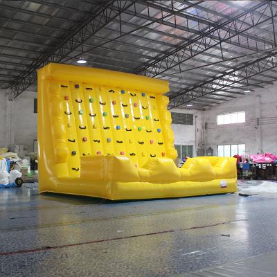 China Popular sell inflatable climbing tower inflatable rock climbing wall inflatable bounce challenge climbing wall for adult for sale