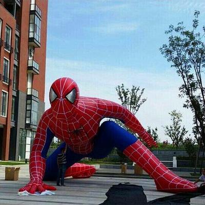 China Outdoor Giant Spiderman Characters Inflatable Pvc Spiderman For Sale for sale