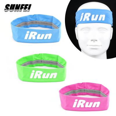 China Sunfei custom logo elastic headband elastic headbandOutdoor baby slip strand ribbon anti sweaty headband anti sweaty sweatband for sale