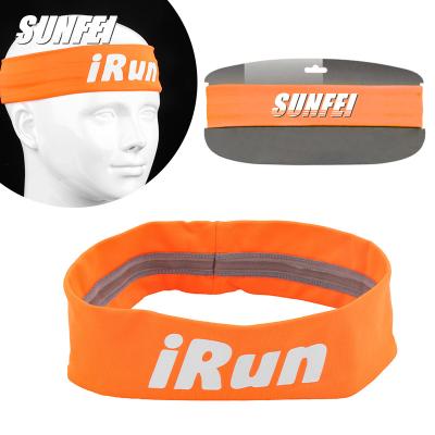 China Custom sublimated hair tennis headbands workout headband sunfei basketball logo elastic sports elastic headbands for short for sale