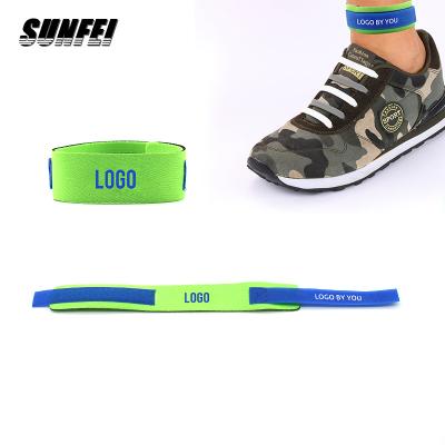 China Triathlon Etc Race Runner Support Chip Ankle Cycling Straps Running Marathon Irun Timing Chip Neoprene Fitness Ankle Strap Custom Triathlon Timing Chip Strap for sale