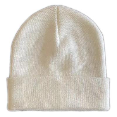 China COMMON ready to ship high quality white acrylic winter beanies for sale