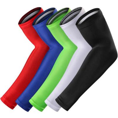 China Breathable Men Women Sports Anti-Slip Compression Arm Sleeves For Basketball Cycling Tennis for sale