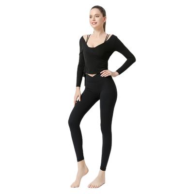 China Breathable Naked Yoga Pants Women's High Waist Sports Tights Elastic Body Fitness Pants Women's Yoga Pants for sale