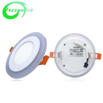 China Modern Spot Type LED Two Color Panel Light Downlight Aircraft Can Be Segmented Panel Light for sale