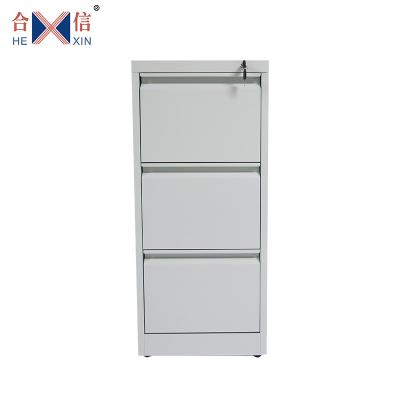 China (Other) Office Furniture Customized Adjustable Metal 3 Drawer Card Box Mobile Vertical File Cabinet for sale