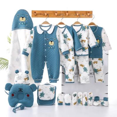 China Breathable Factory Directly Wholesale Fashionable Baby Essentials Set Newborn Body Suit Gift Set for sale