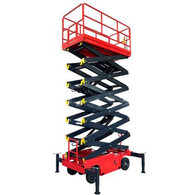 China Hotels Manual Mobile Scissor Lift Scissor Lift Hydraulic Mobile Electric Scissor Platform for sale