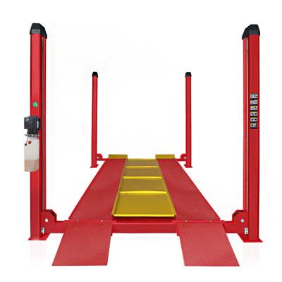 China 4 Post Hydraulic Vertical Lifting Vehicles Equipments Car Stacker Parking Lift For Home Garage 4000kg for sale