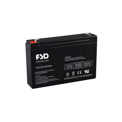 China 6v maintenance free 7ah lead acid rechargeable battery for sale