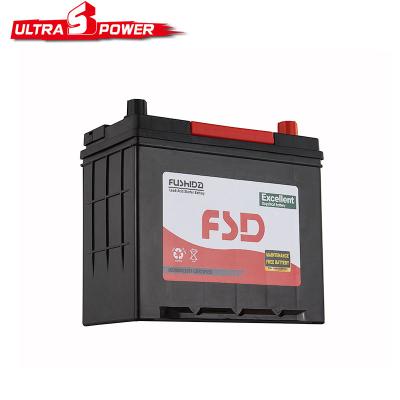 China JIS standard deep cycle din standard car auto battery ns60 12v 45ah maintenance free for sale