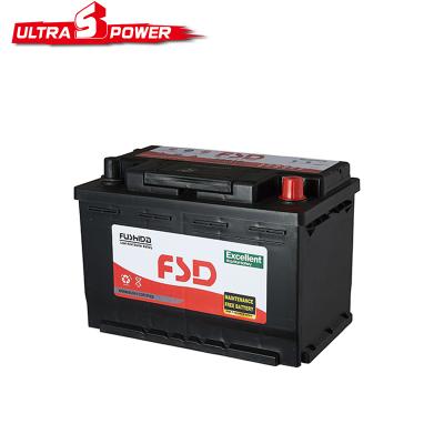 China maintenance free 45AH auto tractor battery DIN standard wholesale batteries for cars for sale