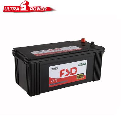 China mf 12v 190ah maintenance free lead acid PP+Pb car battery for sale