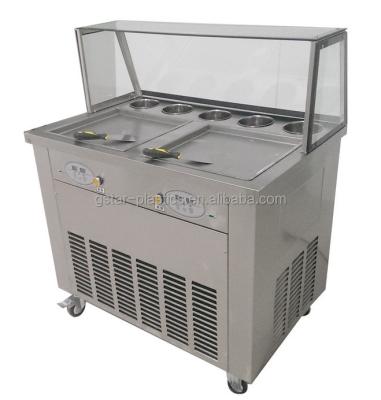 China Wholesale ice cream double pan intelligent compressor fried roll machine made in china for sale