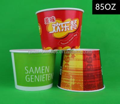 China Wholesale 85OZ 130OZ 150OZ 170OZ Paper Eco-friendly Pail for Hot Fried Chicken and Fried Chicken Wings for sale