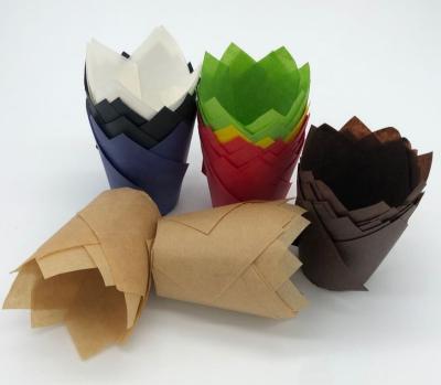 China Disposable Single Color Cupcake Wrapper Color Cupcake Liner Cup Oil-proof Cake Cupcake Roll Baking Paper Cup for sale