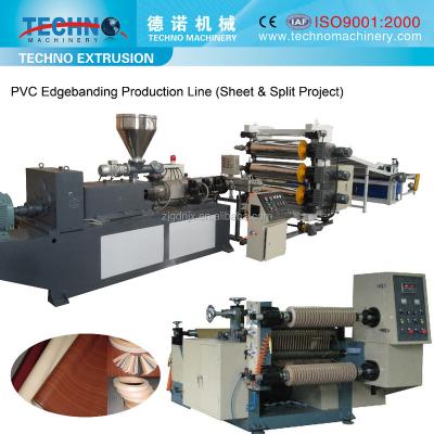 China Sheet Pvc Edge Banding Sheet Production Line With Slitting System for sale