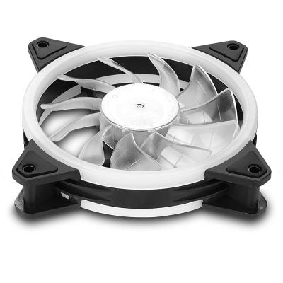 China RF Remote Control Speedless Computer Case RGB FAN PC Computer Fan RGB Led Case Fan Factory Price for sale