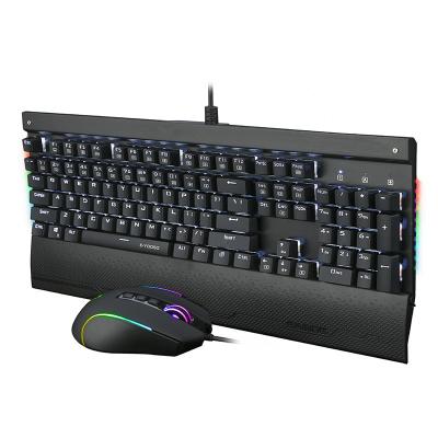 China For 2021 Most Popular E-ELEMENT Keyboard Optical Mouse Gamer RGB Backlit Gaming Keyboard and Mouse Set Desktop for sale