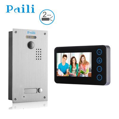 China Home Security System Doorbell 4.3 Inch Video Intercom Door Phone Home Security for sale