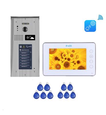 China Waterproof / Waterproof 7inch Full Color LCD Screen Video Door Phone Intercom System for sale