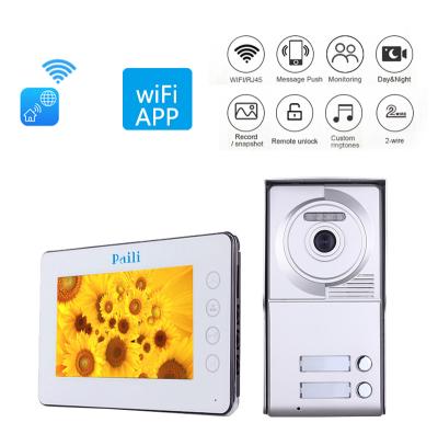 China Home Security System Apartment Multi Wifi Android/IOS IP APP Remote Control Unlock Video Intercom Building Intercom for sale