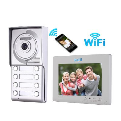 China Apartment Door Phone Intercom 2 Video Intercom Waterproof / Waterproof Video Intercom 2 Wire for sale