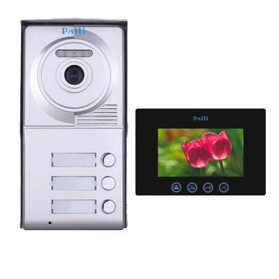 China 2020 Amazon 4 Wires Video Intercom Camera Intercom Monitor 7