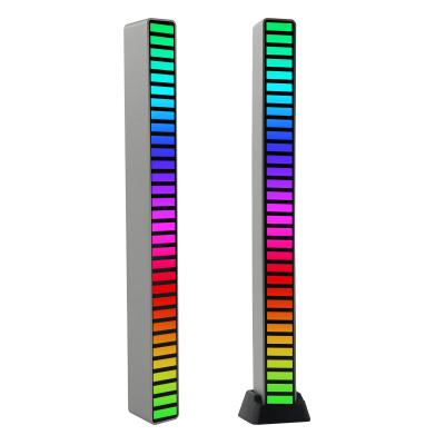 China RGB Music Bulb Atmosphere Light Creative Desktop Sound Bar LED Music Sensor Rhythm Voice Activated Lamp for sale