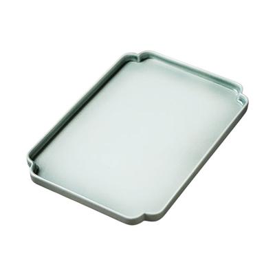 China Zuttt 32*22*2cm Coffee Table Tray Decor Snack Trays Ceramic Simple Simple Cyan Jewelry Tray for sale