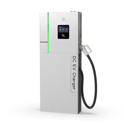 China Electric Car Charging Charging Certificated 30kw Wall Mounted DC Charger Ccs2 Gb/t DC Ev Electric Vehicle Fast Charging Station for sale