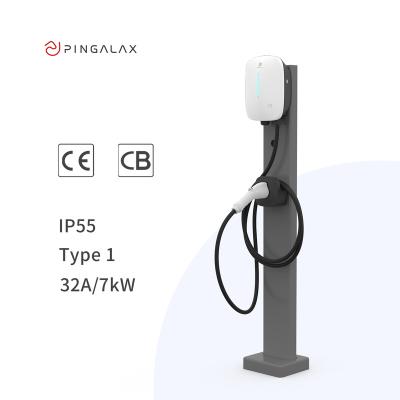 China Manufacturer Ocpp Veichles Charging Station Ev Charger Factory Type 2 32a 3 Phase 7kw 22kw Wallbox Fast Charging Station Ev Car Electric Charger for sale