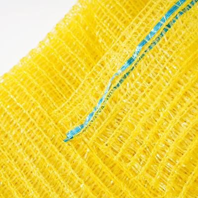 China Durable Plastic Monofilament Raschel Mesh Bag Pe Mesh Fruit Tubular Net Bag for sale