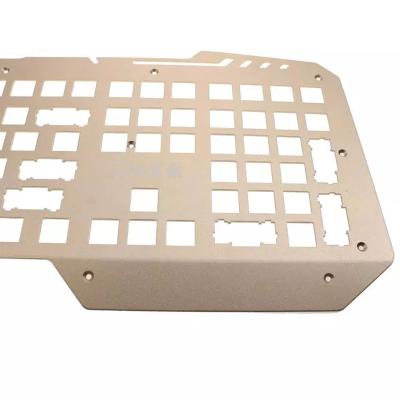 China Long Service Life Stainless Steel Laser Cut Aluminum Industrial Brass Keyboard Flat Mechanical Keyboard Plate for sale