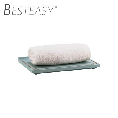 China Manufacturer Luxury Custom Resin Hotel Room Guest Service TrayTowel Tray for sale