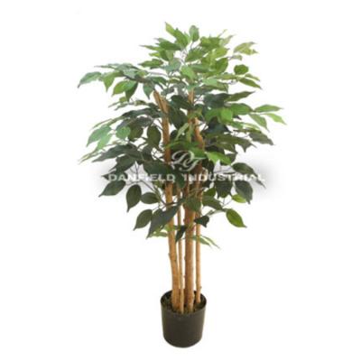 China Home/hotel/office/festival plant/artificial tree/indoor tropical decoration classic ficus almost natural palm tree for sale