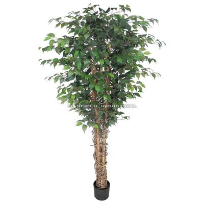 China Home/hotel/office/home decorative evergreen artificial festival bonsai tree/banyan potted indoor decoration of small and large green plant simulation for sale