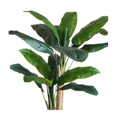 China Home/hotel/office/artificial plastic plants festival banana tree/indoor hot sale high quality natural bark decoration for living room for sale