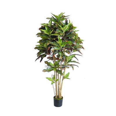 China Home/Hotel/Office/Festival/Unique Style Plant Indoor Decoration Leaves Yard Garden Home Decoration The Artificial Crotons Tree for sale