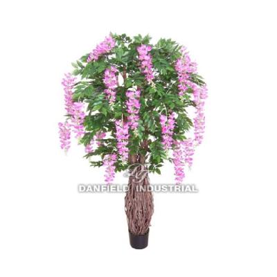 China Home/Hotel/Office/Festival New Arrival Wedding Decoration Artificial Silk Wisteria Flower Plants/Hot Sale Indoor Decoration for sale