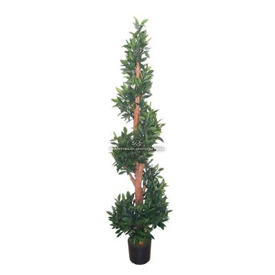 China Home/hotel/office/festival/decorative plant decoration indoor wholesale artificial laurel leaf topiary tree for indoor decoration for sale