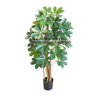 China Home/hotel/office/festival/originality decoration green decorative indoor factory Shefflera indoor wholesale custom artificial trees for sale