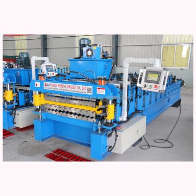 China Building Material Stores Sheet Tile Press Machine Corrugated Wall Panel Roll Forming Machine for sale